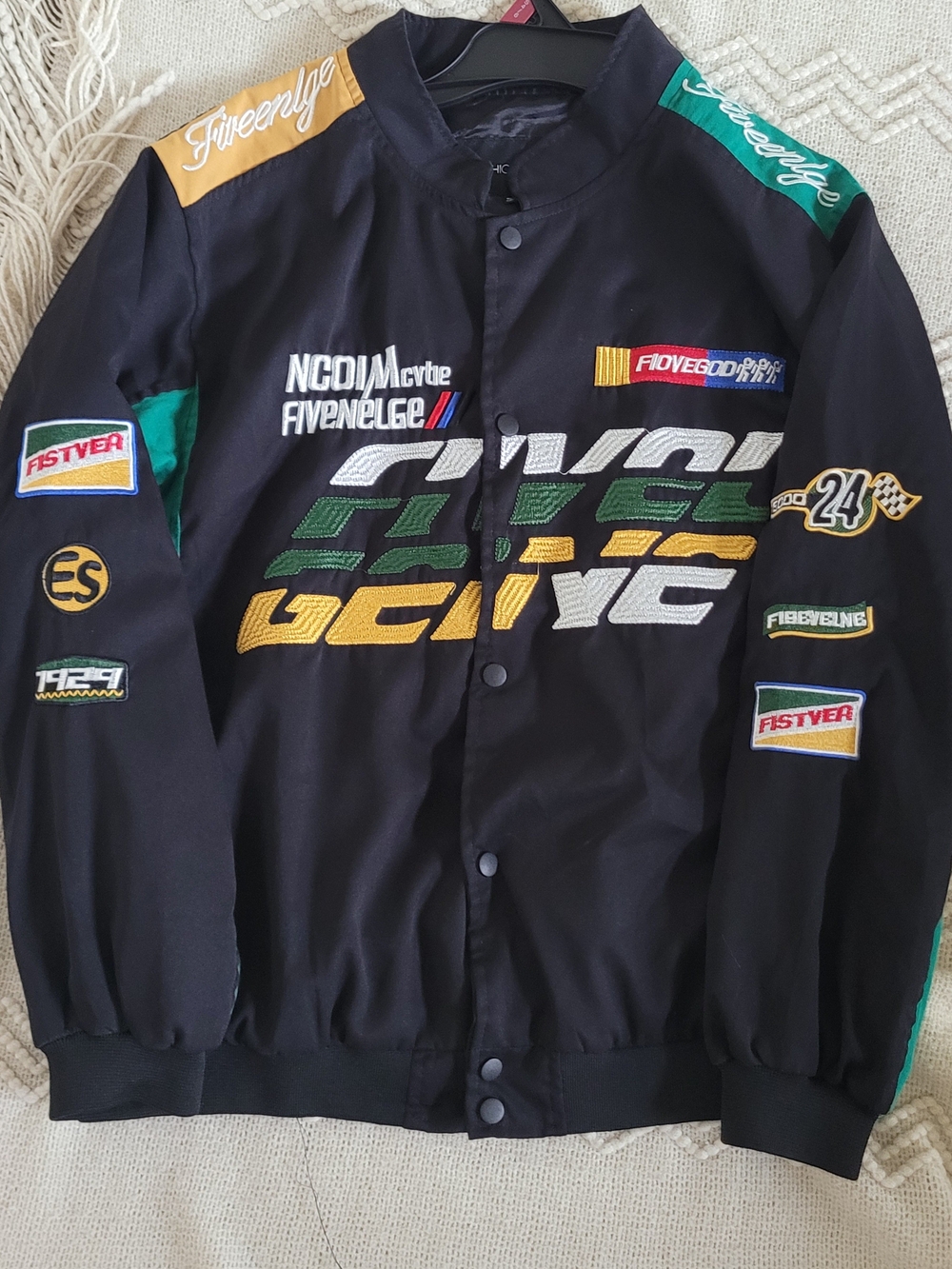 Fashion Nova Women’s 1929 Racer Bomber Jacket Size M